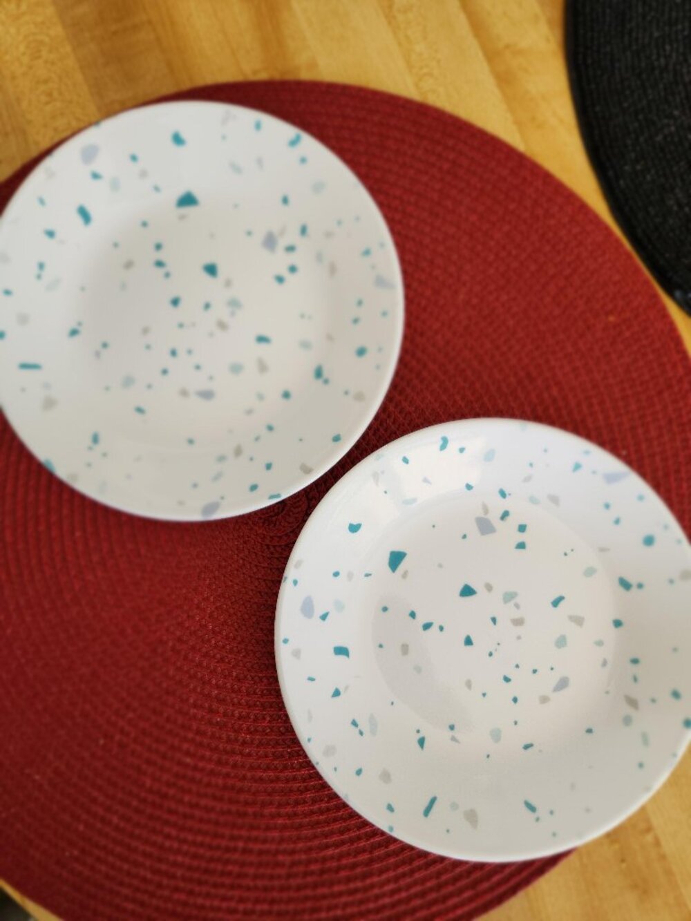 2 Corelle Terrazzo Verde Bread and Butter Plates